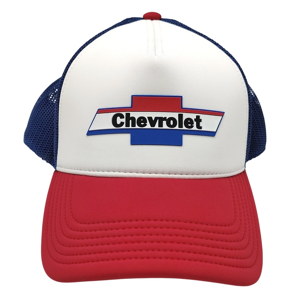 Cruisin Sports Chevrolet Trucker Hat Mens OSFM Red White Blue Snapback